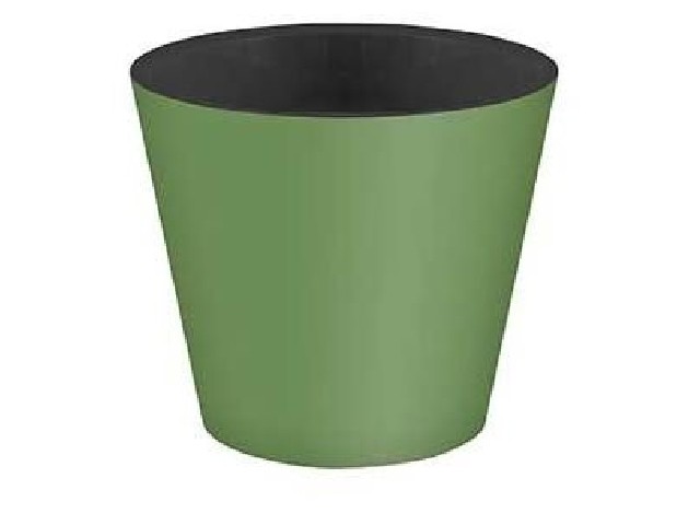 Горшок для цветов Rosemary D160 мм, 1.6л с дренажной вставкой (зеленый)